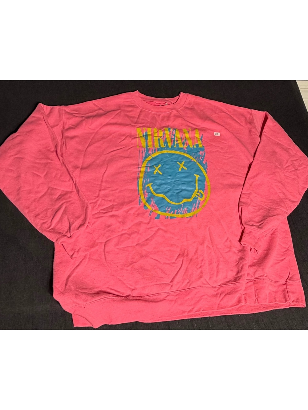 Hanes EcoSmart Pink Nirvana Graphic Crewneck Sweatshirt